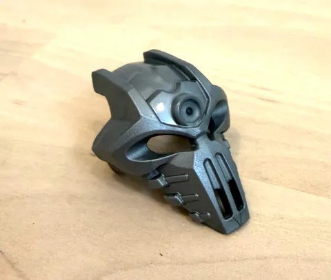 LEGO Bionicle Kanihi Mask Skull Narrow 20478 Flat Silver