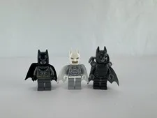 LEGO Batman Minifigure Lot (3) with Accessories & Parts - Capes, Heads, Torsos