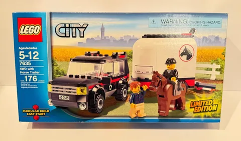 BRAND NEW - LEGO CITY 7635 4WD with Horse Trailer RARE Limited Edition SUV Car