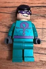 LEGO Batman The Riddler Minifigure BAT017 7785 Arkham Asylum 2006 Genuine