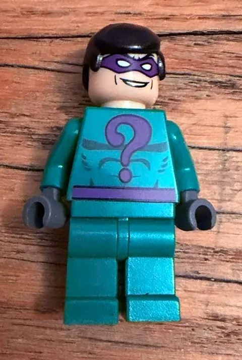 LEGO Batman The Riddler Minifigure BAT017 7785 Arkham Asylum 2006 Genuine