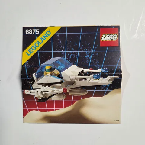 LEGO 6875 Instruction Manual Kids OS White Vintage Space Hovercraft Legoland