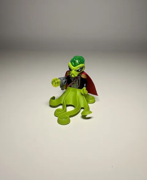 LEGO Alien Conquest Commander Minifigure ac011 w/ Cape & Tentacles – Set 7065