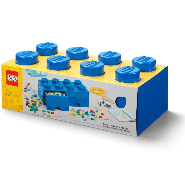 LEGO Storage Products: 40061731 8-Stud Brick with 2 Drawers Blue NEW