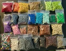 HUGE LOT OF 5,715 AUTHENTIC LEGO 1x1 Round Studs!!!! Great Condition!