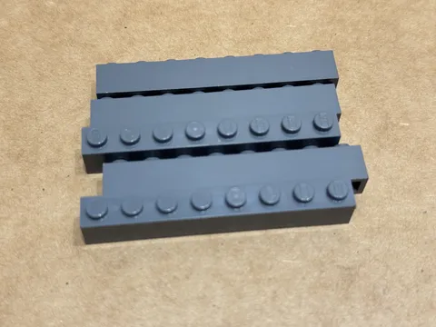 LEGO Parts - Dark Bluish Gray Brick 1 x 8 - No 3008 - QTY 5