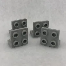 LEGO 99207 Light Bluish Gray Bracket 1 x 2 - 2 x 2 Inverted (x4)