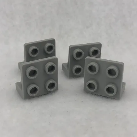 LEGO 99207 Light Bluish Gray Bracket 1 x 2 - 2 x 2 Inverted (x4)