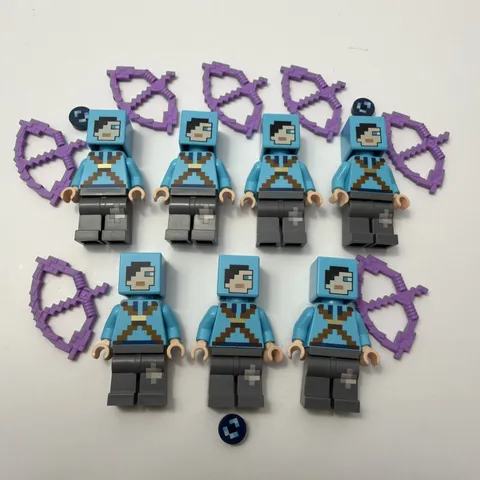 LEGO® Dragon Slayer Minifigure Lot x7 - Minecraft End Battle 21151 min067