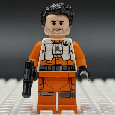 Lego Star Wars Poe Dameron Minifigure Pilot Jumpsuit Resistance 75242 sw1019