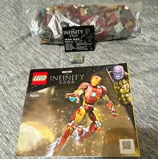 LEGO Marvel 76206 Iron Man Figure The Infinity Saga complete w/ Manual, Light Up