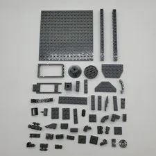 LEGO Dark Bluish Gray Parts Lot 48 pc Star Wars MOC Plate Technic Bricks CLEAN