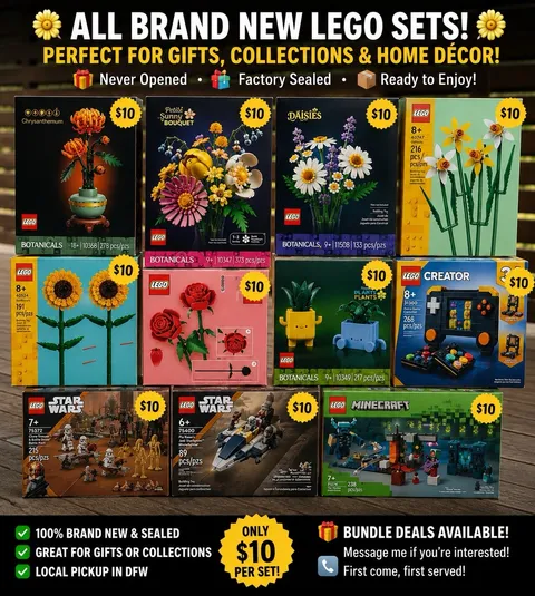 LEGO Sets Bundle – Brand New Factory Sealed