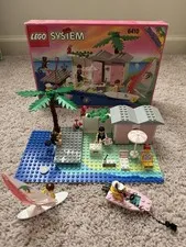 LEGO Town Paradisa 6410 Cabana Beach 100% Complete W/Box & Instructions