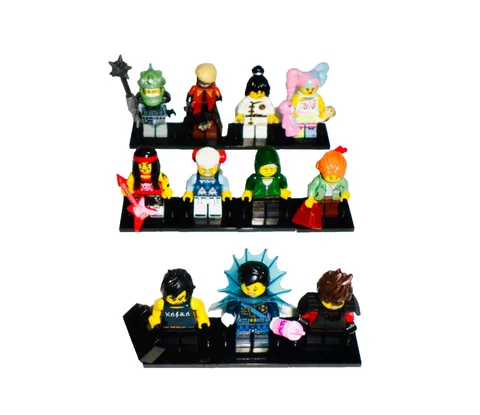Lego 71019 Ninjago Movie Minifigure Series: Zane Lloyd N-Pop Girl Cole Shark Lot