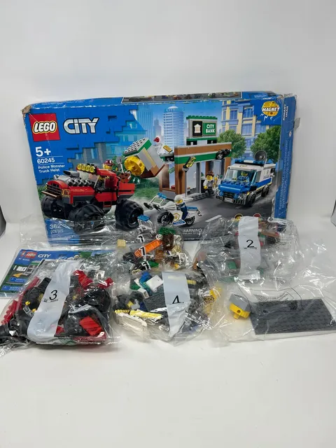 LEGO City Police Monster Truck Heist 60245 Police Toy, Cool Building Set for Kid