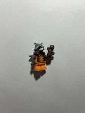 LEGO Marvel Super Heroes Rocket Raccoon Minifigure CUSTOM WITH GROOT
