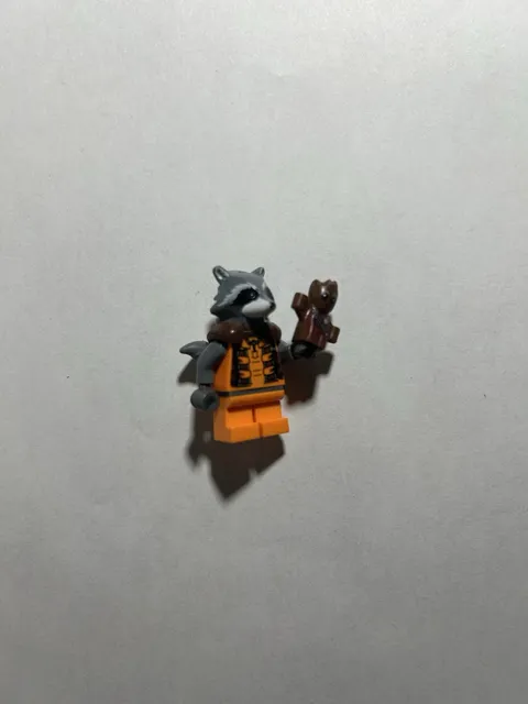 LEGO Marvel Super Heroes Rocket Raccoon Minifigure CUSTOM WITH GROOT