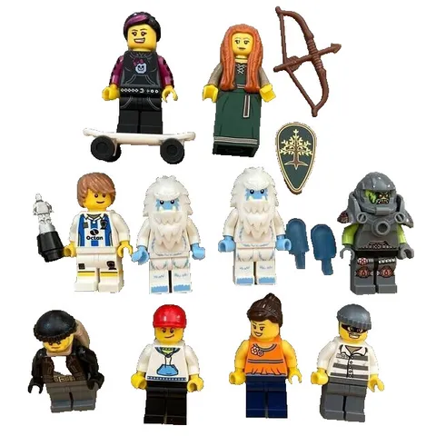 LEGO Minifigure Set TOWN CITY Lot Bulk Sale Adventure Old Block bow and arrow 