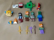 LEGO Minecraft 21152 Pirate Ship Mini Figures Lot (RETIRED) 