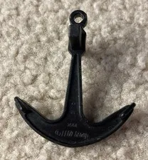 Lego 2564 Ship Boat Anchor Black 1 Top Hole Pirate 6280 6285 7075 6274 6286 4768