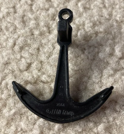 Lego 2564 Ship Boat Anchor Black 1 Top Hole Pirate 6280 6285 7075 6274 6286 4768