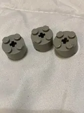 3941 LEGO Parts~ (3) Brick, Round 2 x 2 with Axle Hole LT BLUISH GRAY