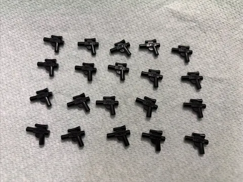 STAR WARS LEGO 20x Small Black Blasters With Scope- Brand New
