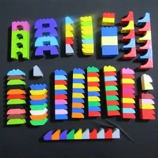 LEGO Duplo Brick Blocks Lot of 125 Assorted Specialty Pieces Curved Sloped