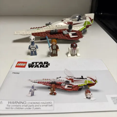 LEGO Star Wars 75333: Obi-Wan Kenobi's Jedi Starfighter 99% Complete (READ DESC)