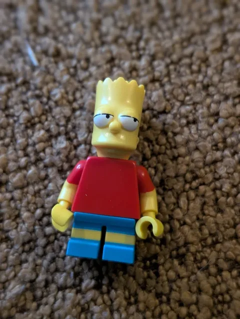 LEGO Bart Simpson Minifigure from 71006 The Simpsons House LOOSE (SIM003)