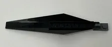 Lego 57906 Hinge Plate 3x12 Angled Side Tapered Ends Flat Black x1