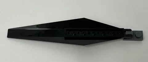 Lego 57906 Hinge Plate 3x12 Angled Side Tapered Ends Flat Black x1