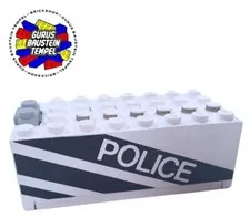 LEGO Battery Box 4762 White Police Police 9 Volt Power 9V Battery Box City 1