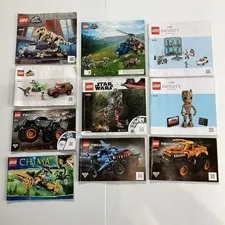 LEGO Instruction Manuals Mixed Lot of 10 Booklets Various Jurassic Infinity