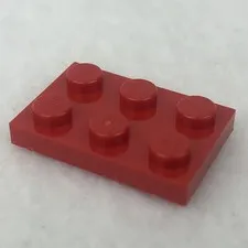 LEGO 3021 Red Plate 2 x 3 (x1)
