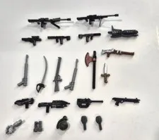 LEGO Weapons Accessories Lot 22 pcs Guns Rifles Military SciFi Star Wars Minifig