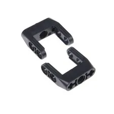 2x LEGO Technic Pin Connector Smooth Black Axle Joint 49137 87408