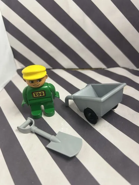 Vintage Lego Duplo Zoo Keeper Figure!