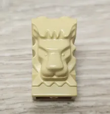 Lego 4141004 Tan Modified 2 x 3 x 3 Brick with Cutout and Lion Head Brick Yellow