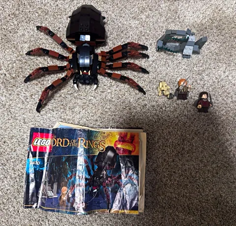 LEGO Lord of the Rings Shelob Attacks (9470) w/ Minifigures Instructions No Box