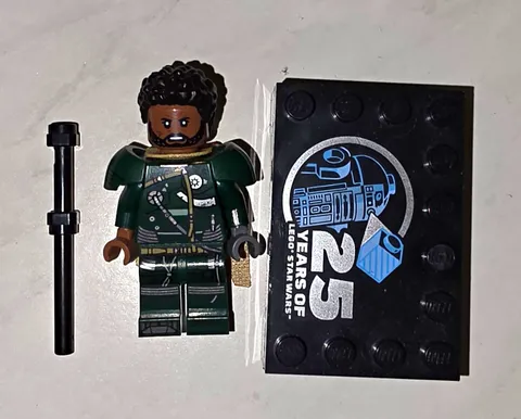 LEGO Star Wars 25th Anniversary Saw Gerrera Minifigure w/ Stand & Staff (SW1335)