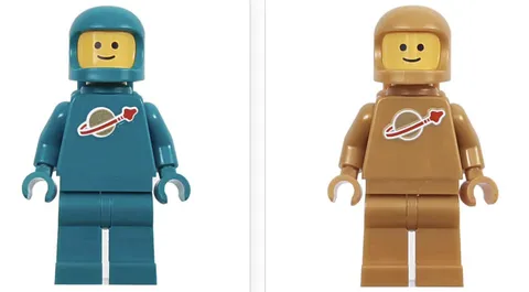Lego Pearl Gold & Dark Turquoise Spaceman 21358 Minifigures idea227 idea230