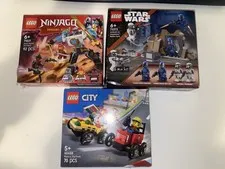 Lego Bundle lot  Brand new Starwars, Ninjago and Lego city 1 box damaged