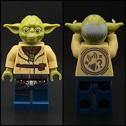 Lego Star Wars Smart Minifigure Yoda Han Solo Mis Assembly Alignment Misprint