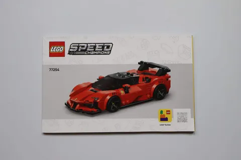LEGO® Speed Champions 77254 Ferrari SF90 XX Stradale Sports Car Instruction Manu