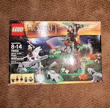 LEGO The Hobbit Attack of the Wargs 79002 An Unexpected Journey damaged box