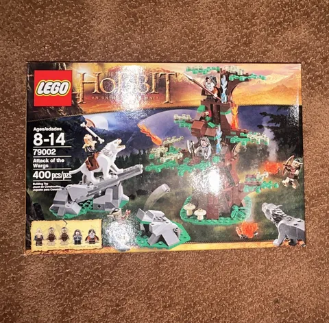 LEGO The Hobbit Attack of the Wargs 79002 An Unexpected Journey damaged box