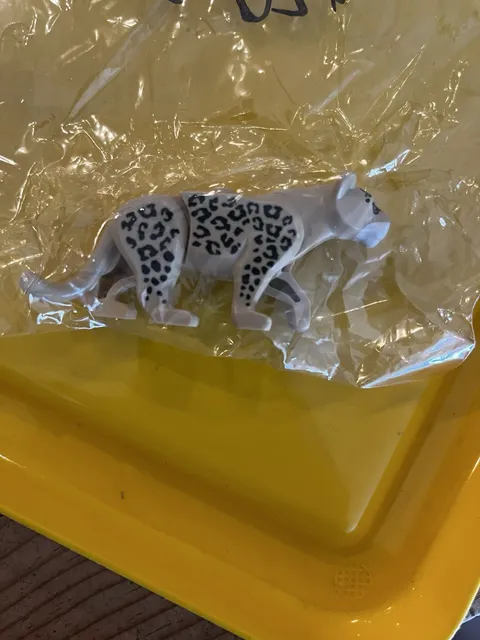 LEGO White & Black Spotted Leopard Animal Figure Building Toy
