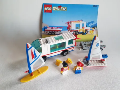 LEGO 6351 Surf N' Sail Camper 1992 Complete incl Instructions 6351-1 Surf #2